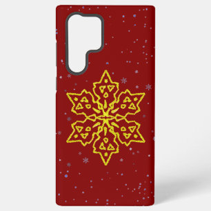 Coque Samsung Galaxy Flèche-neige en or