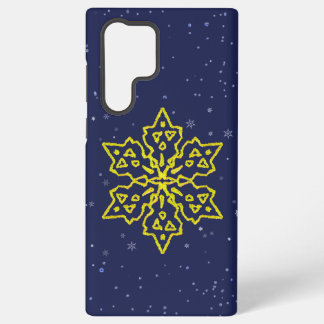 Coque Samsung Galaxy Flèche-neige en or
