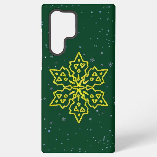 Coque Samsung Galaxy Flèche-neige en or (Verso)