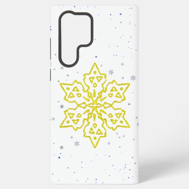 Coque Samsung Galaxy Flèche-neige en or (Verso)