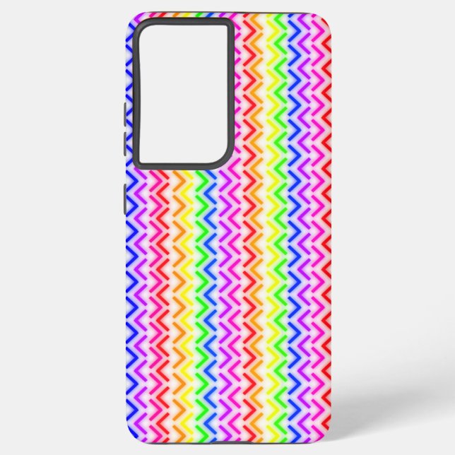 Coque Samsung Galaxy Flèches de néon arc-en-ciel (Verso)