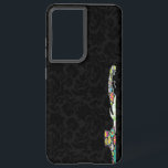 Coque Samsung Galaxy Fleur colorée Retro Design éléphant<br><div class="desc">Des fleurs rétro en forme d'éléphant. Décoré avec des images de clous de diamant. Design est disponible sur d'autres produits et peut être demandé sur n'importe quel produit offert par Zazzle.</div>