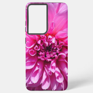 Coque Samsung Galaxy Fleur Dahlia Rose violet