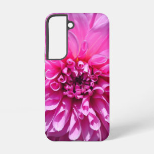 Coque Samsung Galaxy Fleur de dahlia rose violet