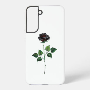 Coque Samsung Galaxy Fleur de rose noire