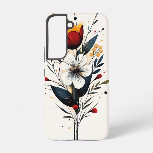 Coque Samsung Galaxy 	Fleur de saphir (Verso)