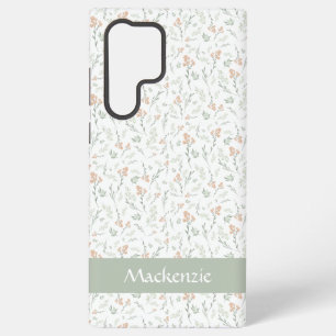 Coque Samsung Galaxy Fleur de sauvage à l'aquarelle de sauge Nom person