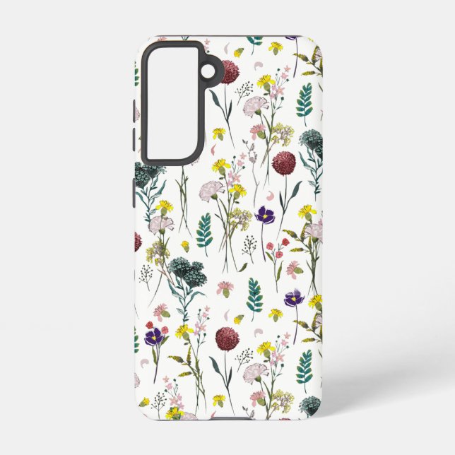 Coque Samsung Galaxy Fleur Sauvage Vibrante  (Verso)