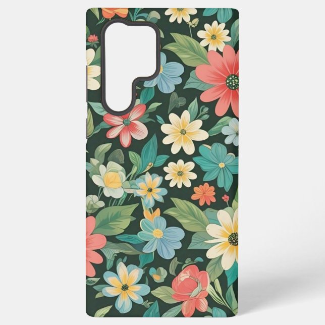 Coque Samsung Galaxy Fleurs Colorées/Printemps (Verso)