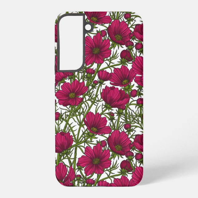 Coque Samsung Galaxy Fleurs Cosmos roses (Verso)