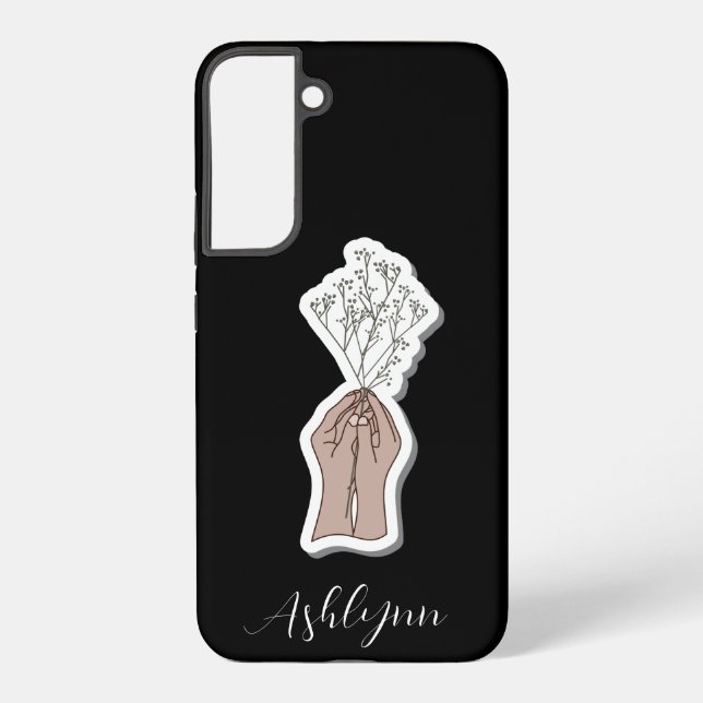 Coque Samsung Galaxy Fleurs de Gypsophile (Verso)