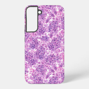 Coque Samsung Galaxy Fleurs de lilas à l'aquarelle rose