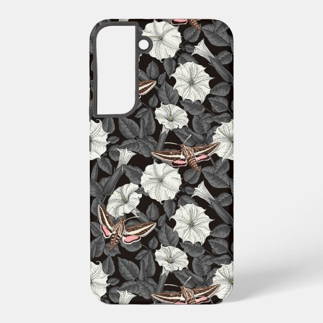 Coque Samsung Galaxy Fleurs de lune et sphinx 2 (Verso)