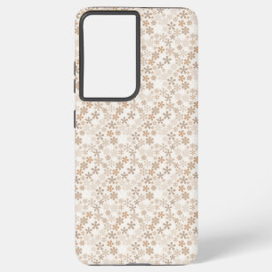 Coque Samsung Galaxy Fleurs de marguerite beige esthétique florale Dits