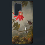 Coque Samsung Galaxy Fleurs de passion avec tête de colibris<br><div class="desc">Coque Samsung Galaxy avec peinture à l’huile de Martin Johnson Heade,  Passion Flowers with Hummingbirds (1883). Deux colibris se perchent à côté de belles fleurs rouges de la passion. Un cadeau fabuleux pour les amateurs d'art floral et d'art américain !</div>
