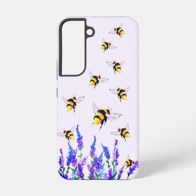 Coque Samsung Galaxy Fleurs et abeilles Samsung Galaxy Coque (Verso)