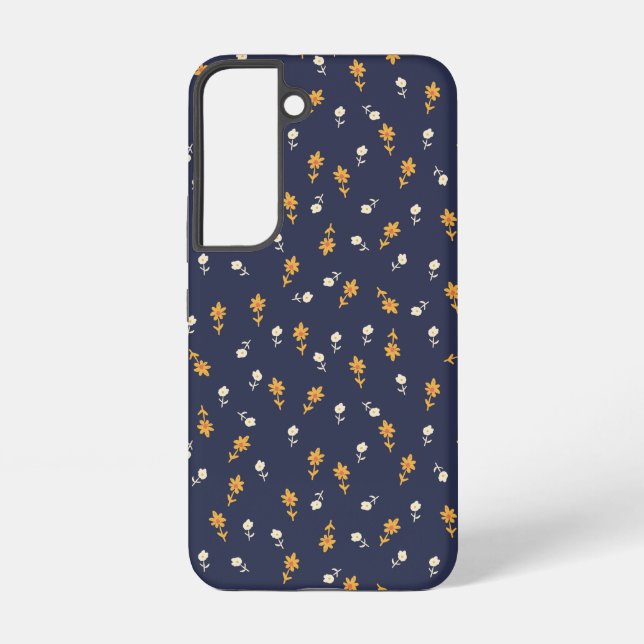 Coque Samsung Galaxy Fleurs minuscules dessinées à la main (Verso)