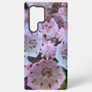 Coque Samsung Galaxy Fleurs roses et blanches de laurier de montagne