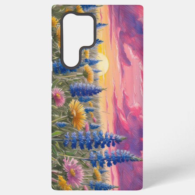 Coque Samsung Galaxy Fleurs sauvages (Verso)