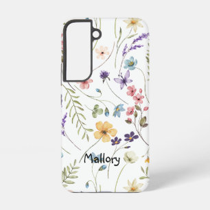 Coque Samsung Galaxy Fleurs sauvages personnalisées