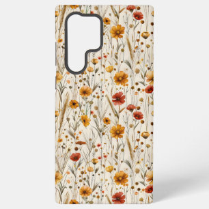 Coque Samsung Galaxy Fleurs sauvages rustiques - Boho Automne modèle fl