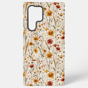 Coque Samsung Galaxy Fleurs sauvages rustiques - Motif floral automnal