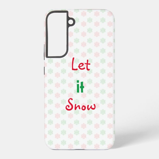 Coque Samsung Galaxy flocon de neige de Noël  (Verso)