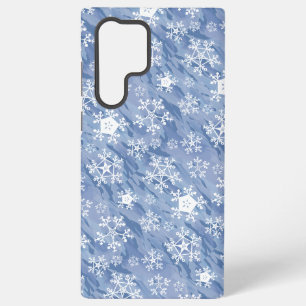 Coque Samsung Galaxy Flocons blancs