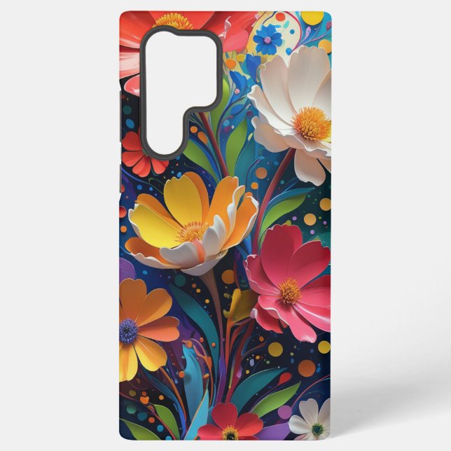 Coque Samsung Galaxy Floral (Verso)