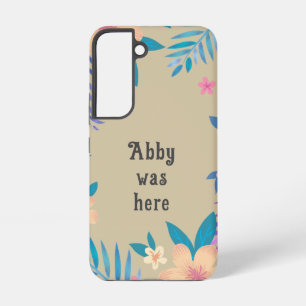 Coque Samsung Galaxy Floral hawaïen sur sable