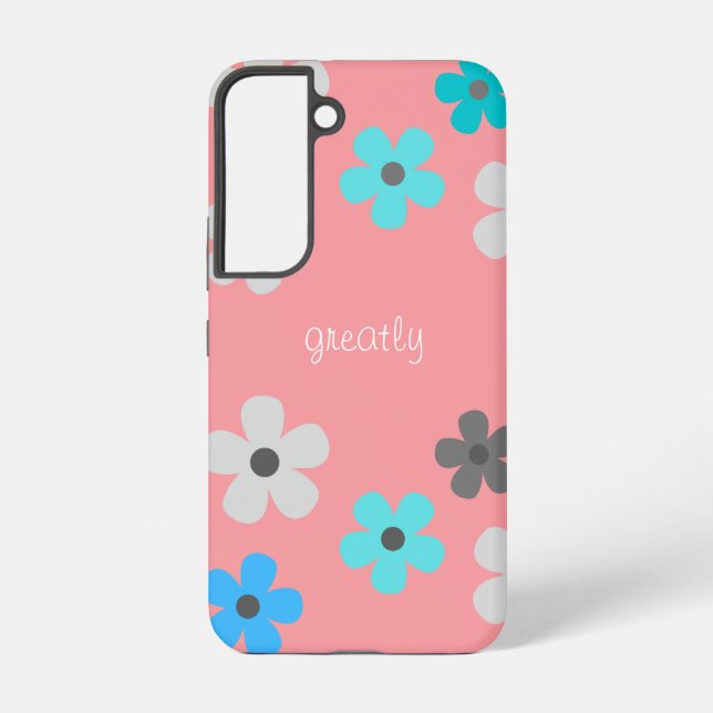 Coque Samsung Galaxy Floral moderne rustique (Verso)