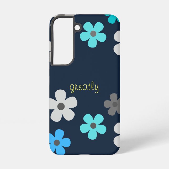 Coque Samsung Galaxy Floral moderne rustique (Verso)