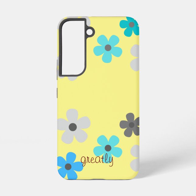 Coque Samsung Galaxy Floral moderne rustique (Verso)