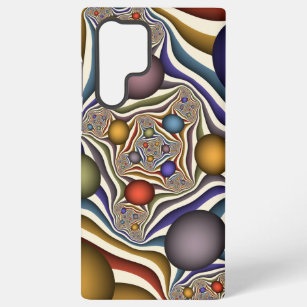 Coque Samsung Galaxy Flying Up Colorful Moderne Art Fractal Abstrait
