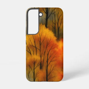 Coque Samsung Galaxy Forêt Automnale Rustique - Aquarelle d'Automne