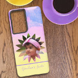 Coque Samsung Galaxy Forme de fleurs personnalisée Photo Aquarelle Past<br><div class="desc">Ce design amusant et coloré présente une photographie d'espace réservé en forme de fleur avec du texte modèle. Personnalisez le texte modèle et remplacez la photo de l'espace réservé par la vôtre. Une photo carré fonctionne le mieux. Une excellente idée cadeau pour toute occasion.</div>