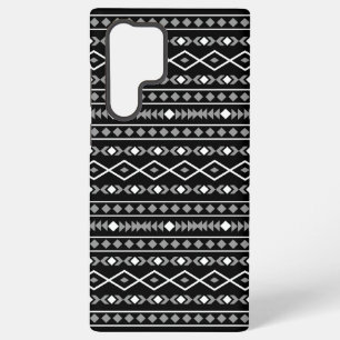 Coque Samsung Galaxy Formes Aztec Motif gris noir