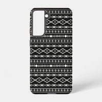 Formes Aztec Motif gris noir