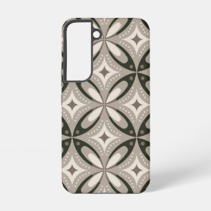 Coque Samsung Galaxy Formes circulaires rétro beige et marron