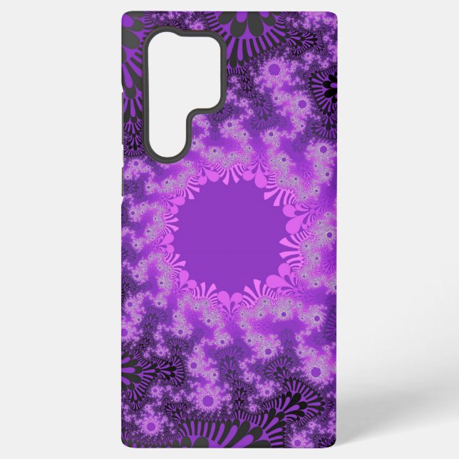 Coque Samsung Galaxy Fractale Violet Coloré (Verso)