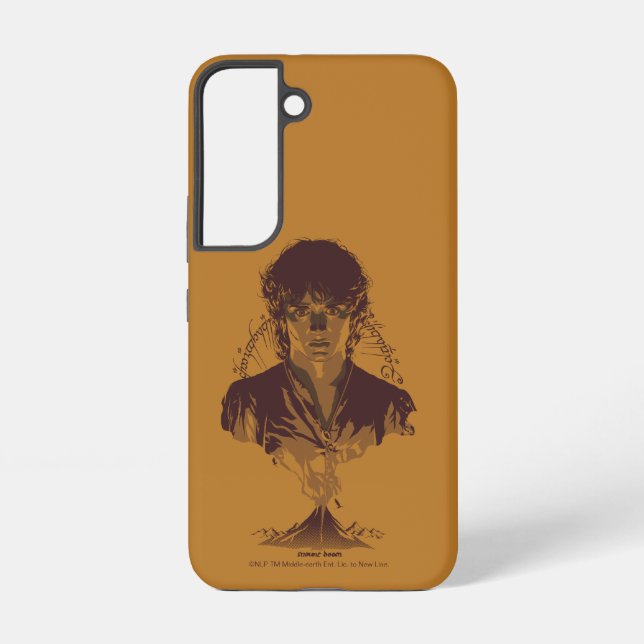 Coque Samsung Galaxy FRODO™ MOUNT DOOM™ Inscription Tengwar Graphique (Verso)