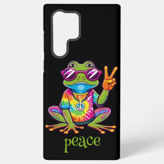 Coque Samsung Galaxy Froggy de la paix hippie des années 60 70