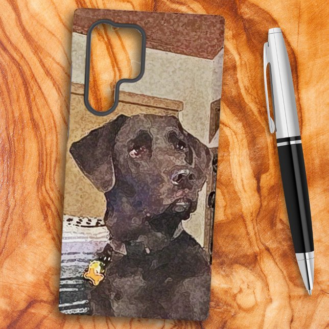 Coque Samsung Galaxy Fun Chocolat Labrador Retriever Watercolor (Créateur téléchargé)