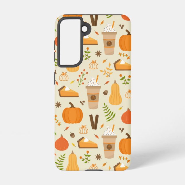 Coque Samsung Galaxy Fun Orange Fall Motif (Verso)