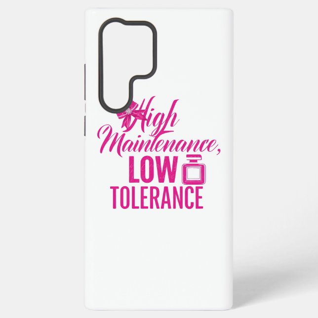 Coque Samsung Galaxy Funny Pink Girly Attitude Quote (Verso)