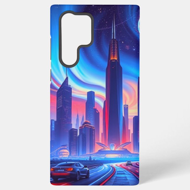 Coque Samsung Galaxy Futuriste Samsung Galaxy S22 Ultra Coque (Verso)