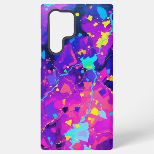 Coque Samsung Galaxy Galaxie néon Œuvre d'art abstrait coloré cosmique