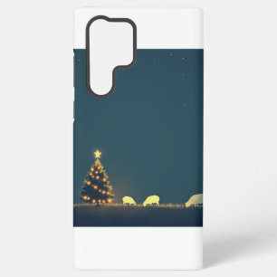 Coque Samsung Galaxy Galaxy S22 Ultra téléphone boîte Noël hiver nuit