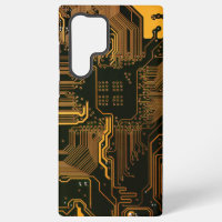 Geek Sortie carte circuit électronique orange PCB