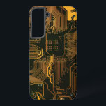 Coque Samsung Galaxy Geek Sortie carte circuit électronique orange PCB<br><div class="desc">PCB Circuit Board cadeaux pour les geeks ou cadeaux pour les nerds. En voici un pour l'Ordinateur Nerd ou Geek en chacun de nous. Geek Sortez votre Nerd avec cette carte circuit électronique PCB. Il s'agit d'une image de fond d'une carte de circuit imprimé ou d'une carte de circuit électronique....</div>
